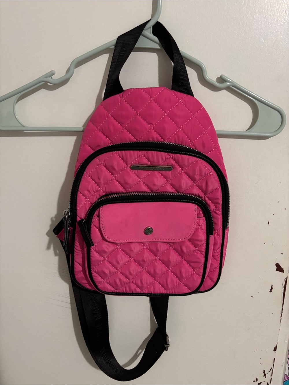 Women's Steve Madden One Shoulder Mini Backpack Hot Pink
